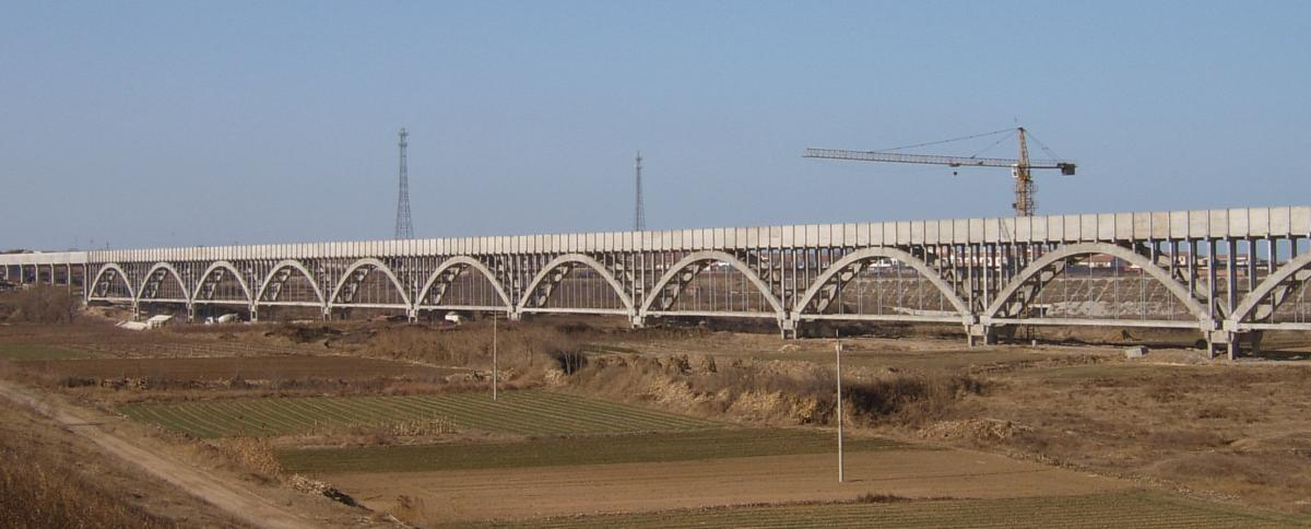 山东省胶东地区引黄调水工程淘金河渡槽